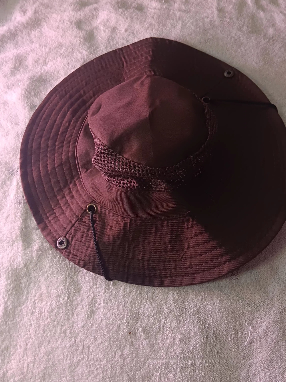 Wide Brim Outdoor Sun Hat - Brown